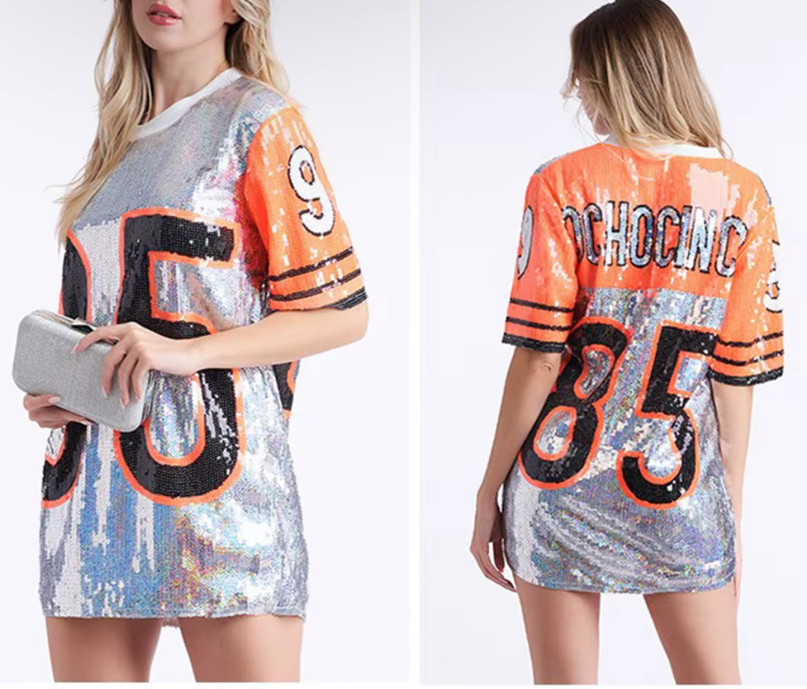 Cincinnati Bengals Sequin Dress