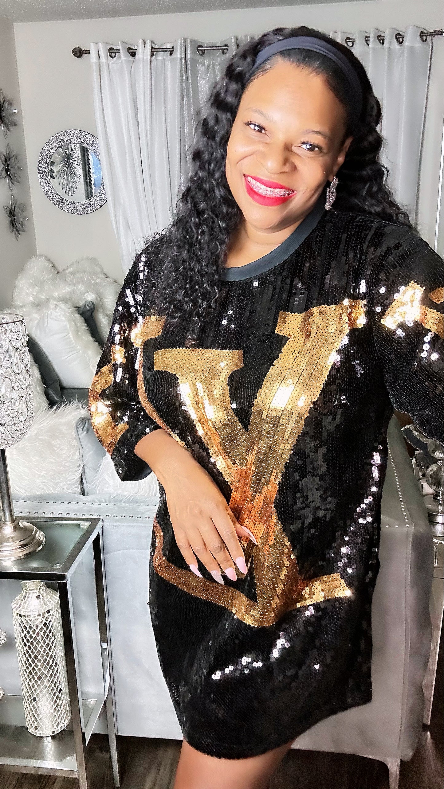 LV Sequin Dress