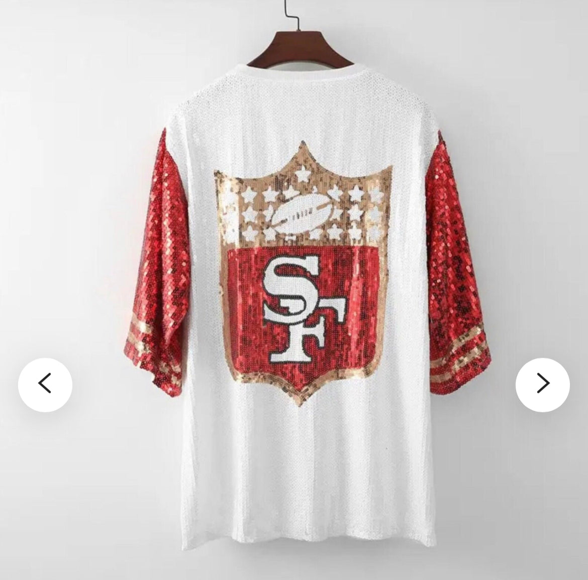 San Francisco 49er Sequin Dress