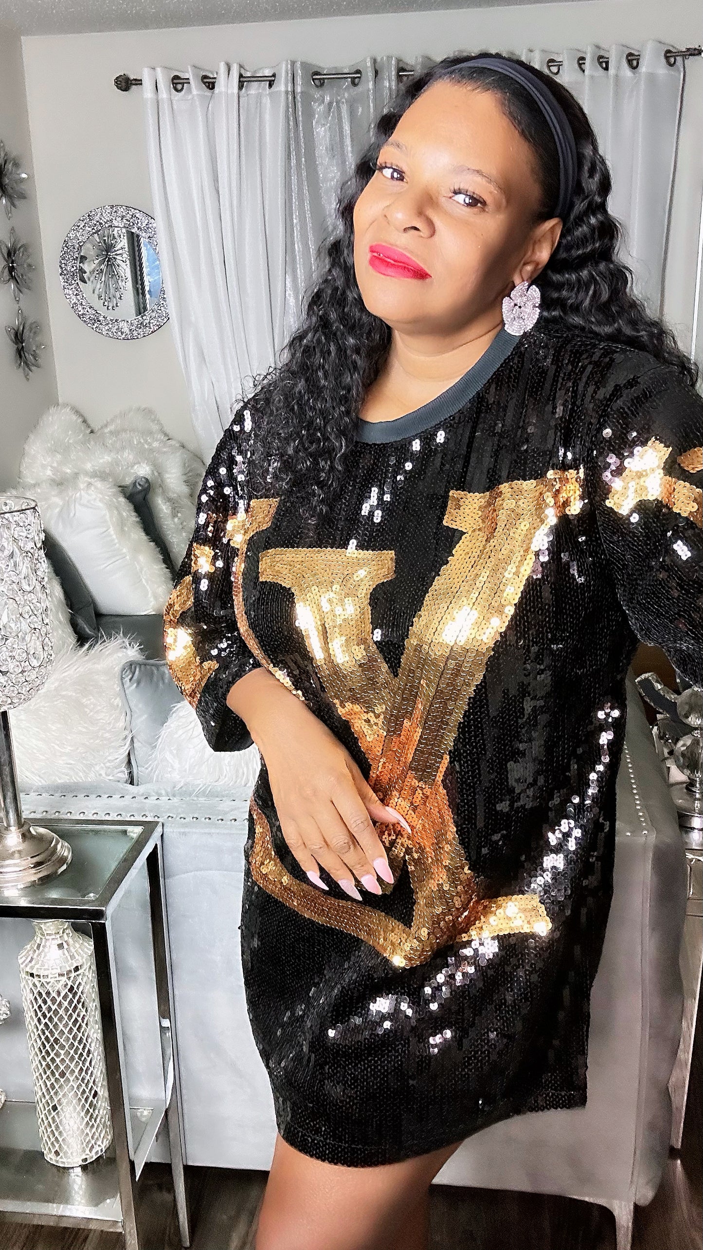 LV Sequin Dress