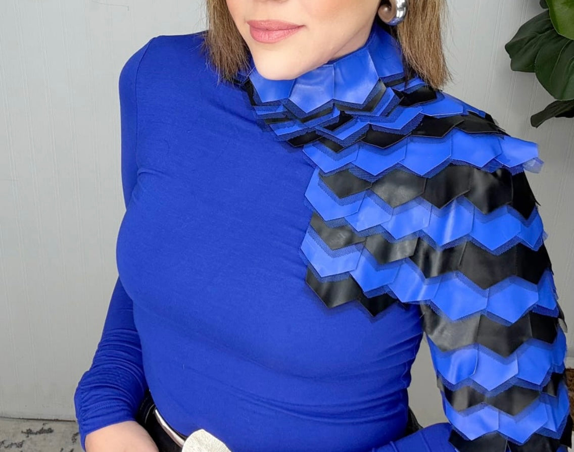 Leather Turtleneck Shirt
