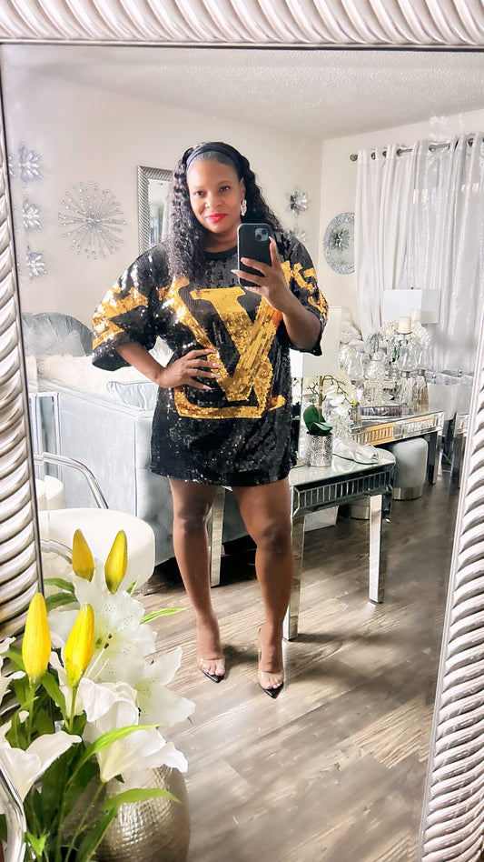 LV Sequin Dress