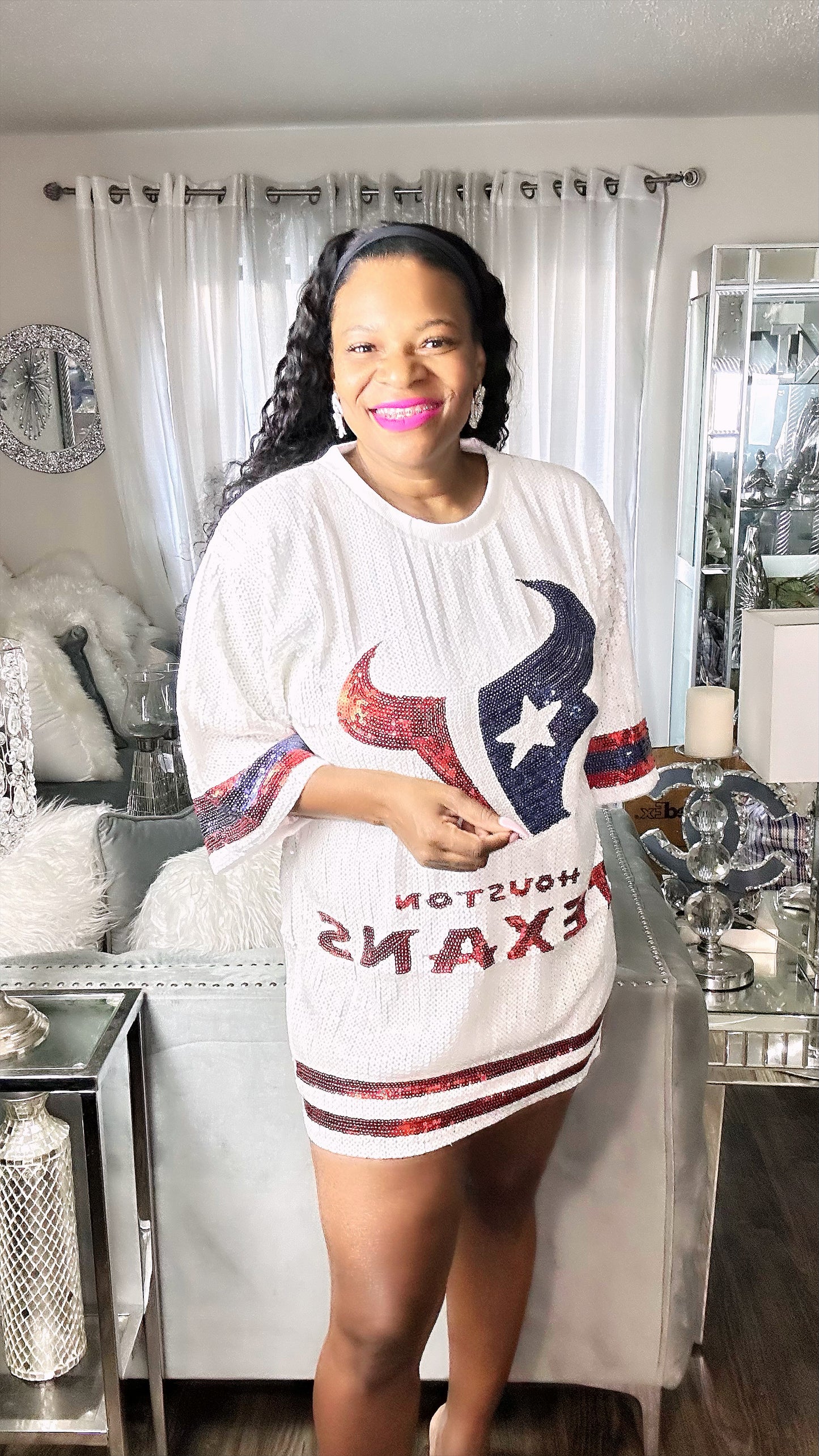 Houston Texans sequin dress