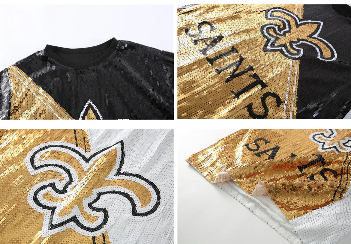 New Orleans Saints sequin dress