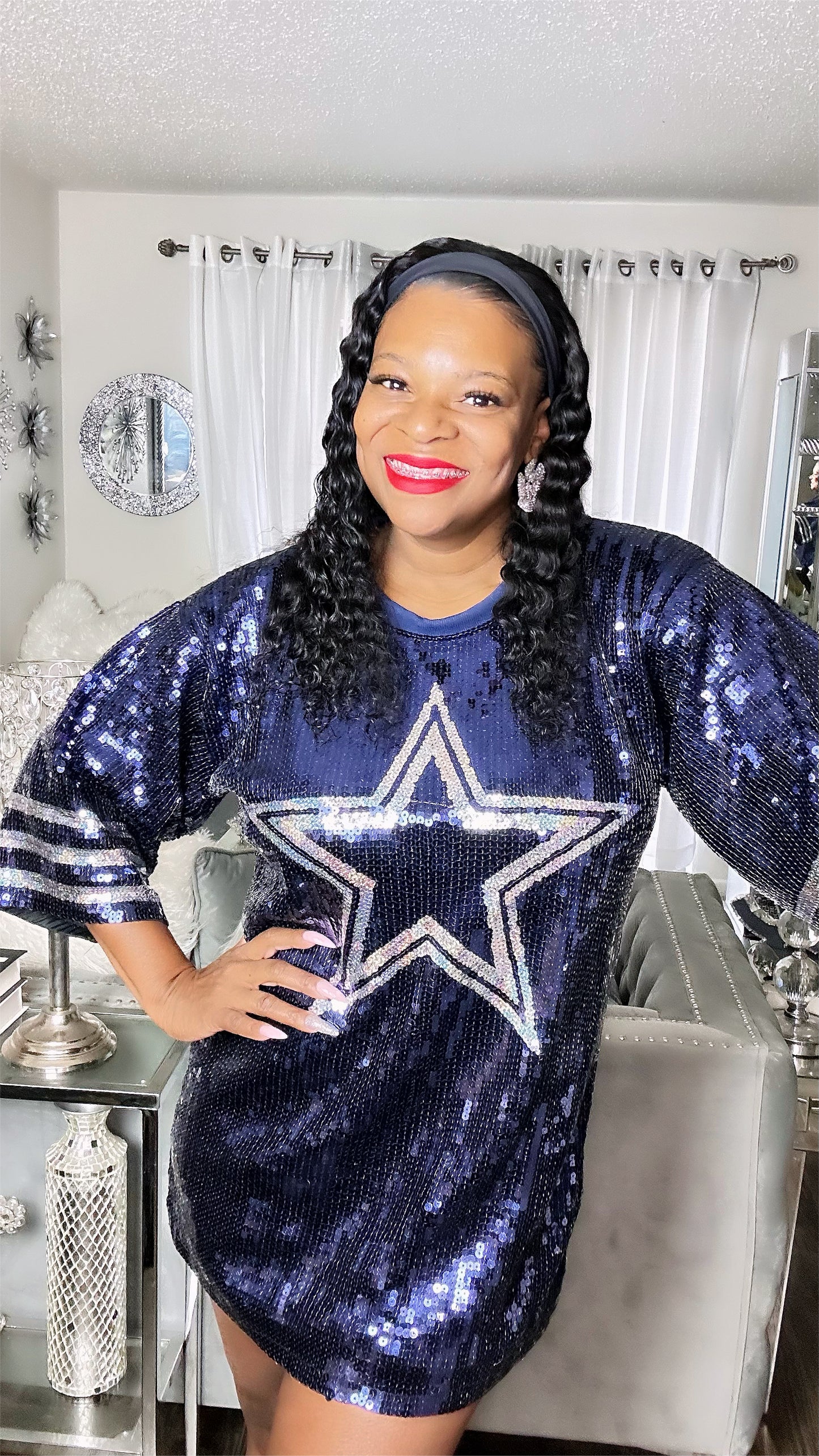 Dallas Cowboys Sequin Dress 2