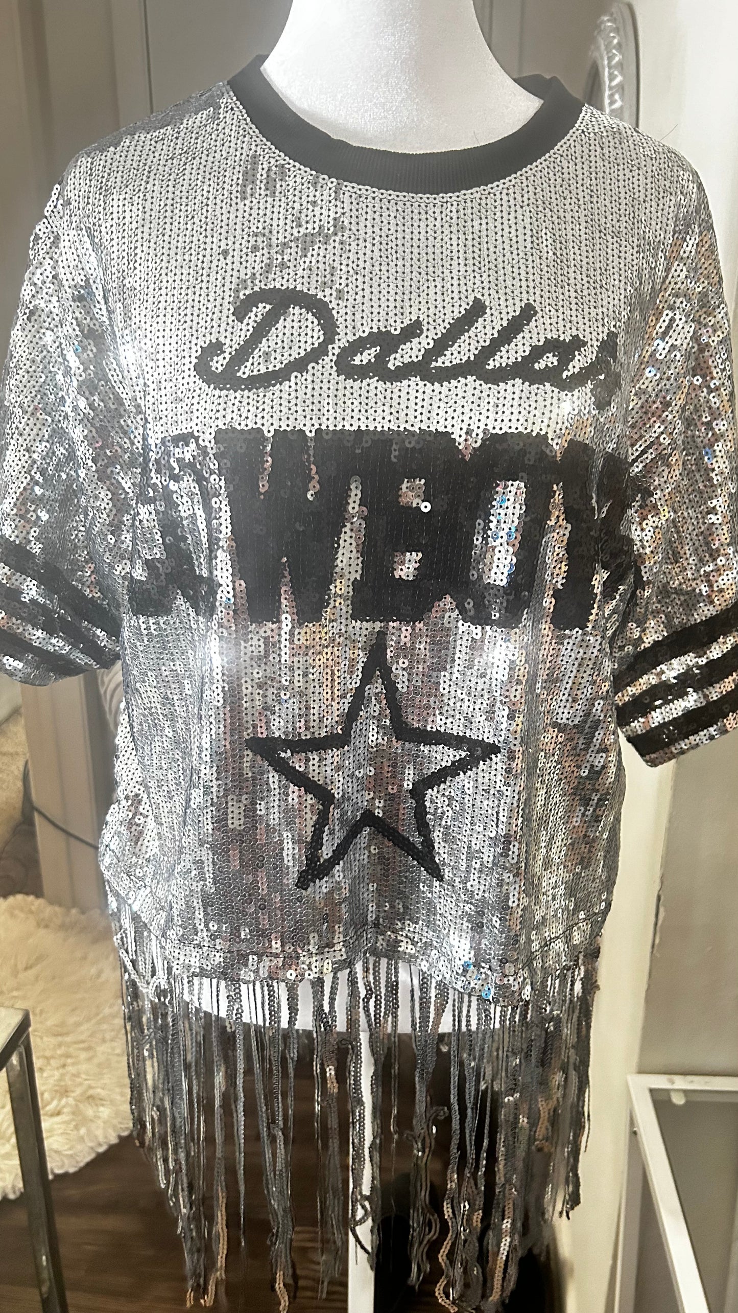 Cowboys Sequin dress shirt