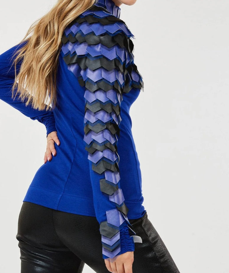 Leather Turtleneck Shirt