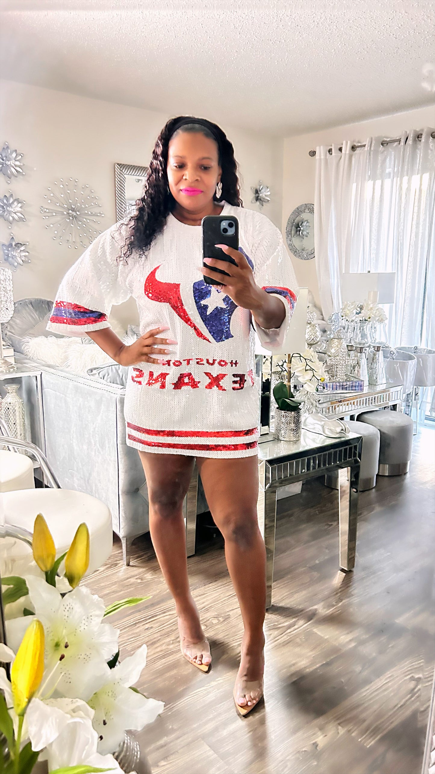 Houston Texans sequin dress
