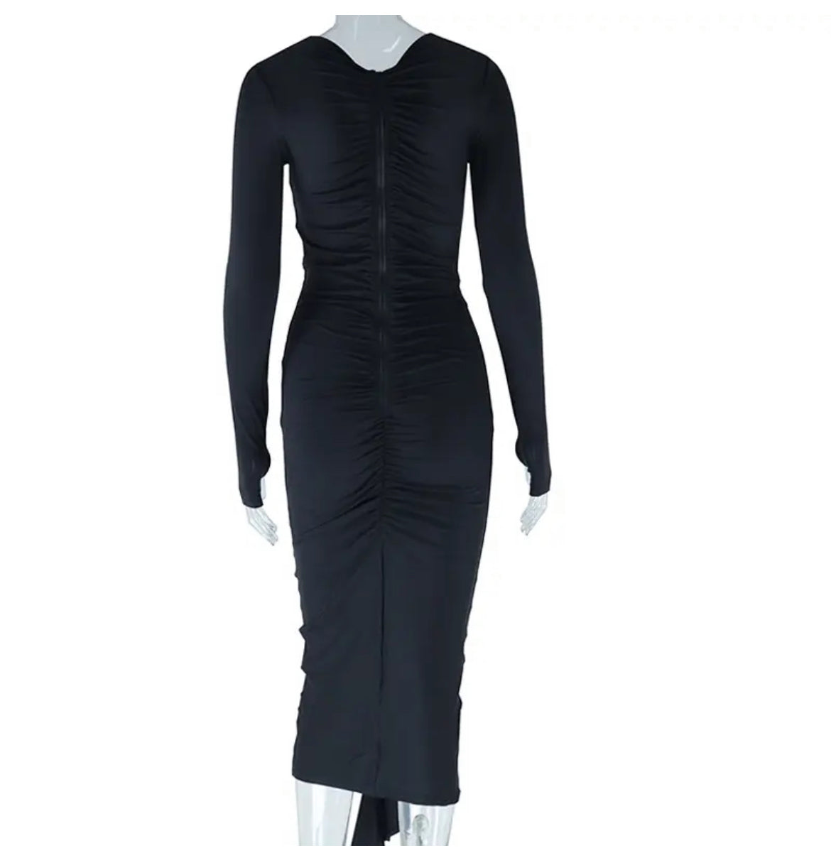 Black Bodycon long sleeve dress