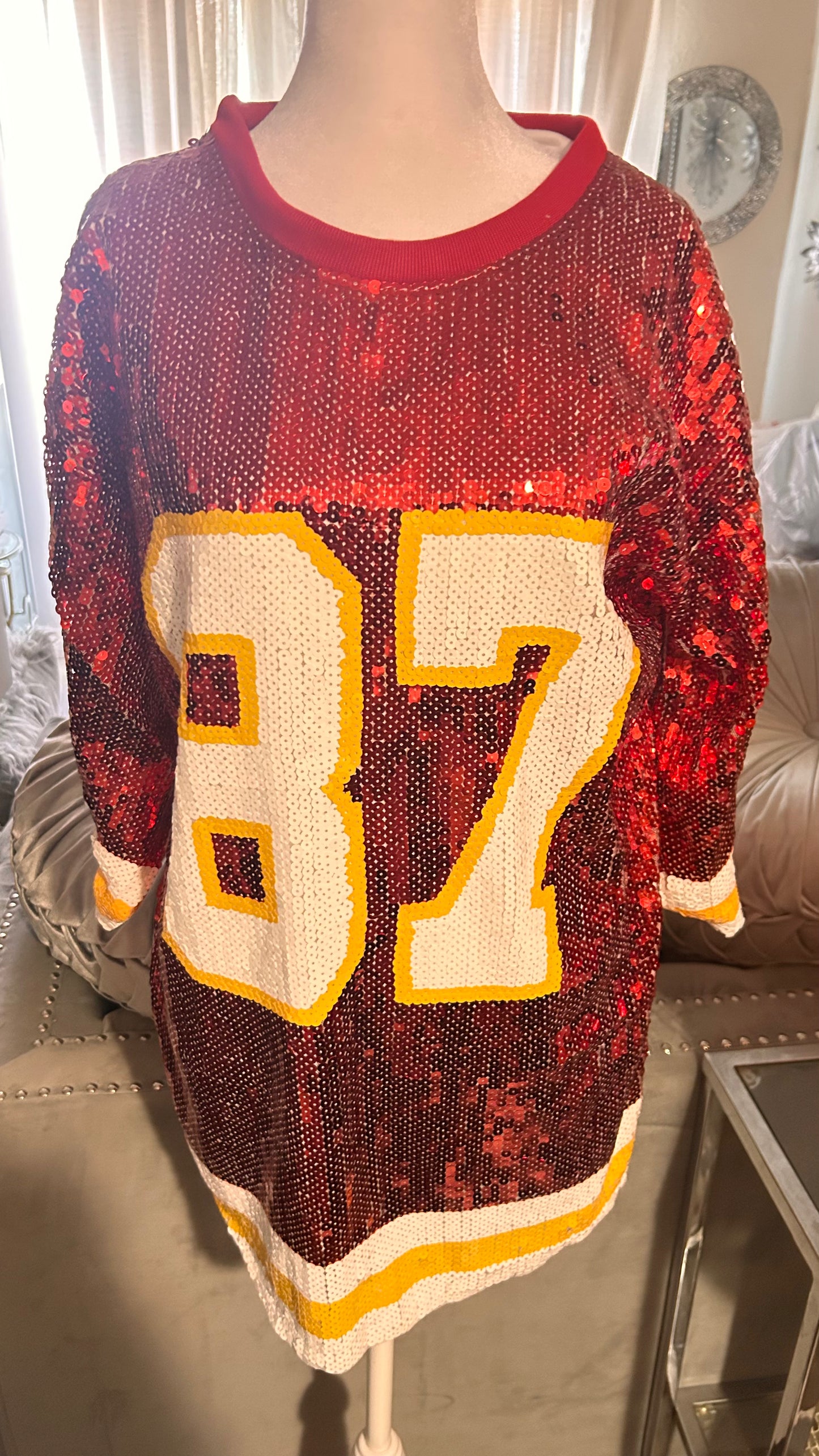 Kansas City Chiefs sequin dress #87