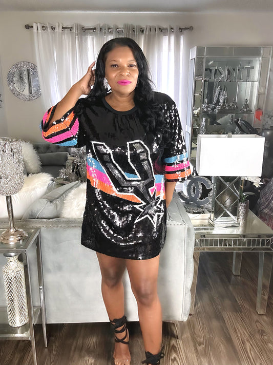 San Antonio Spurs Sequin Dress