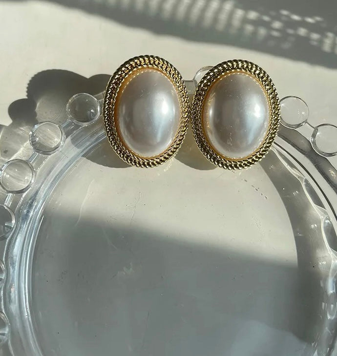 Pearl Stud Earrings