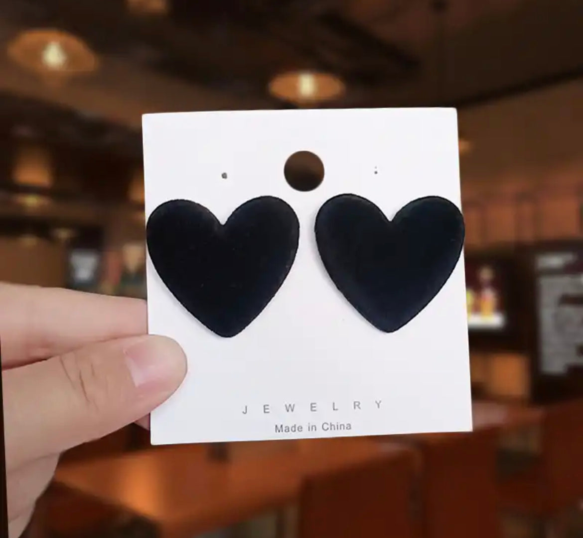 Velvet Black Earrings