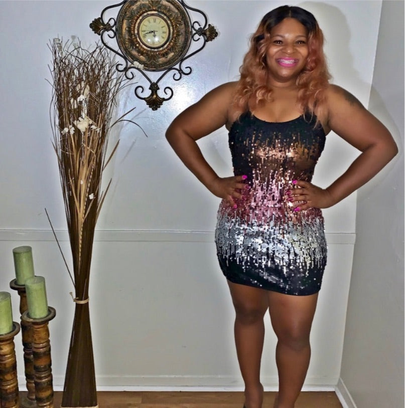 Sequin dress tunic