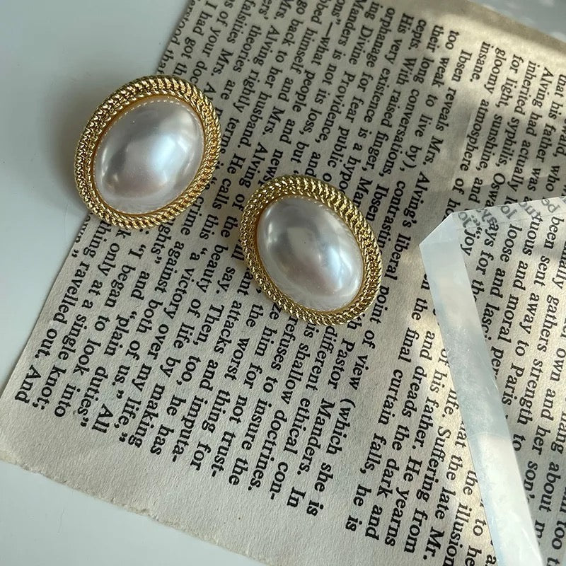 Pearl Stud Earrings