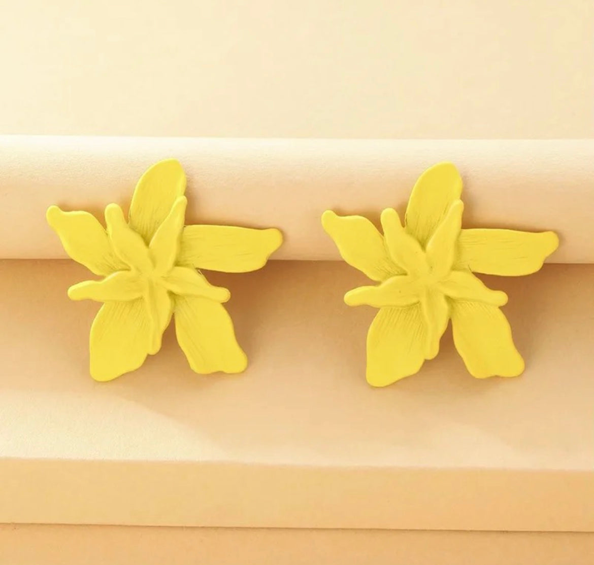 Yellow Leaf Earrings