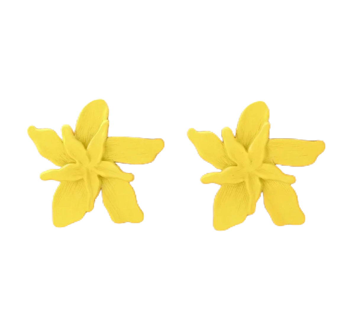 Yellow Leaf Earrings