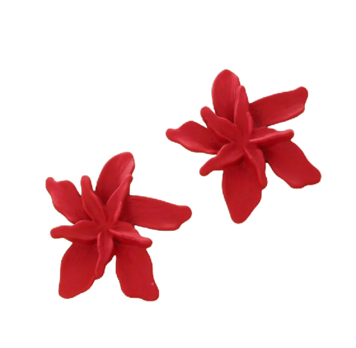 Red Leaf Earrings