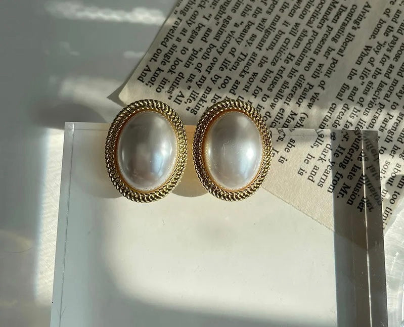 Pearl Stud Earrings