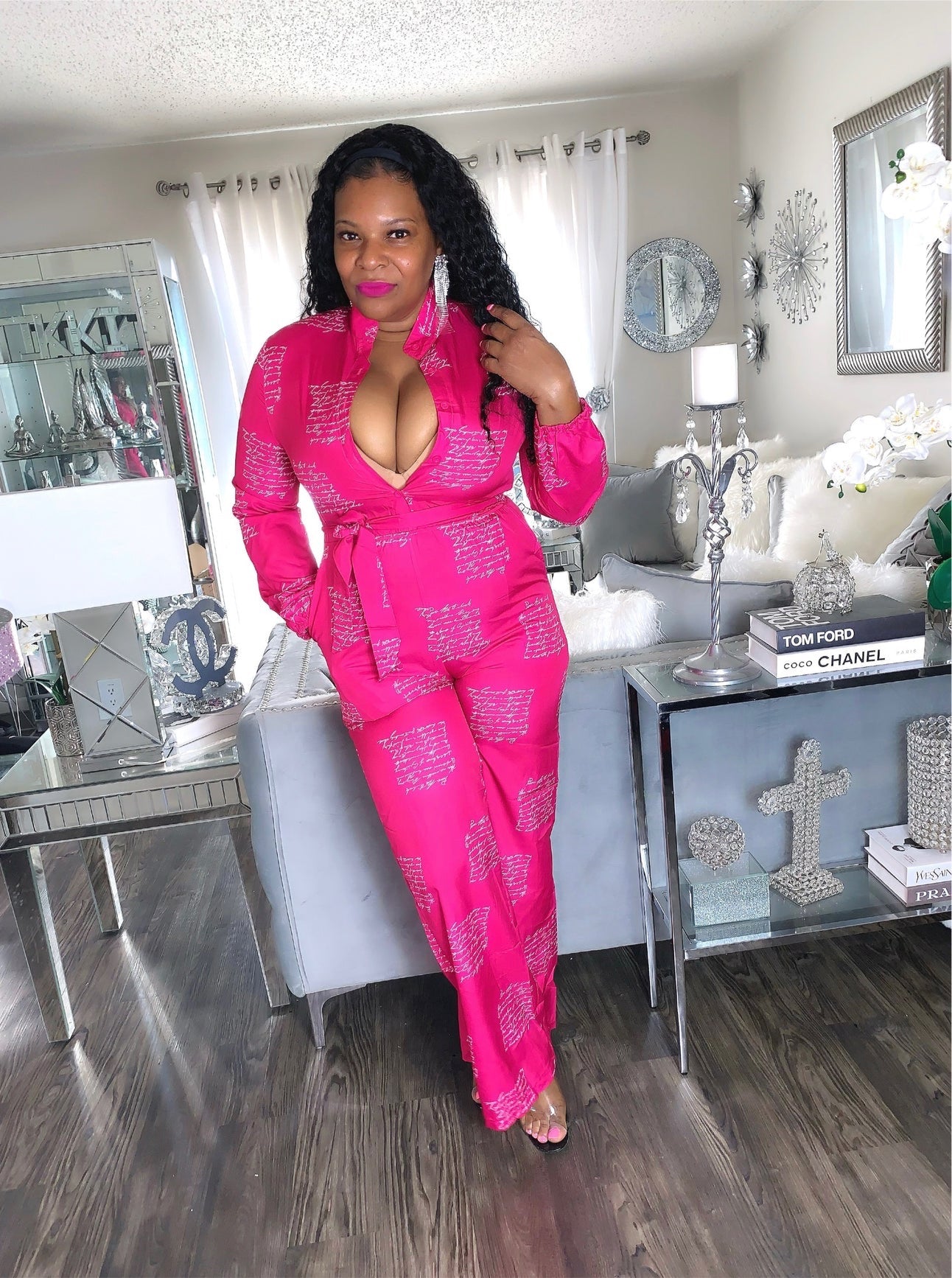 Jumpsuit “Letters” Pink