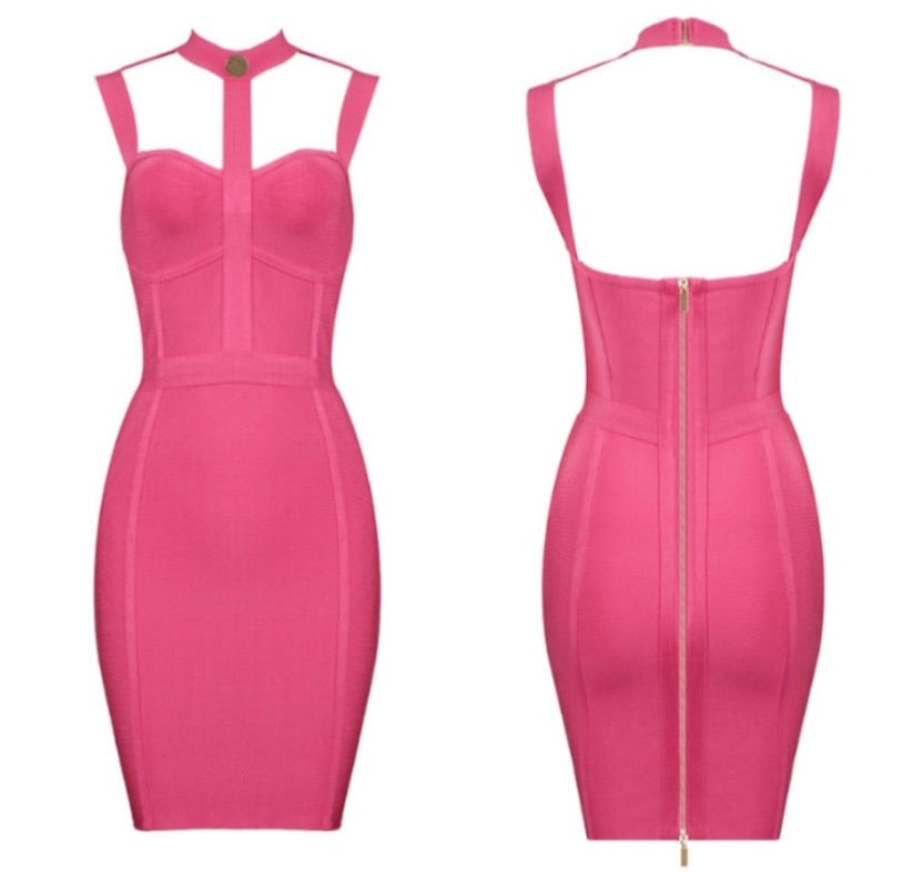 Pink Bandage dress