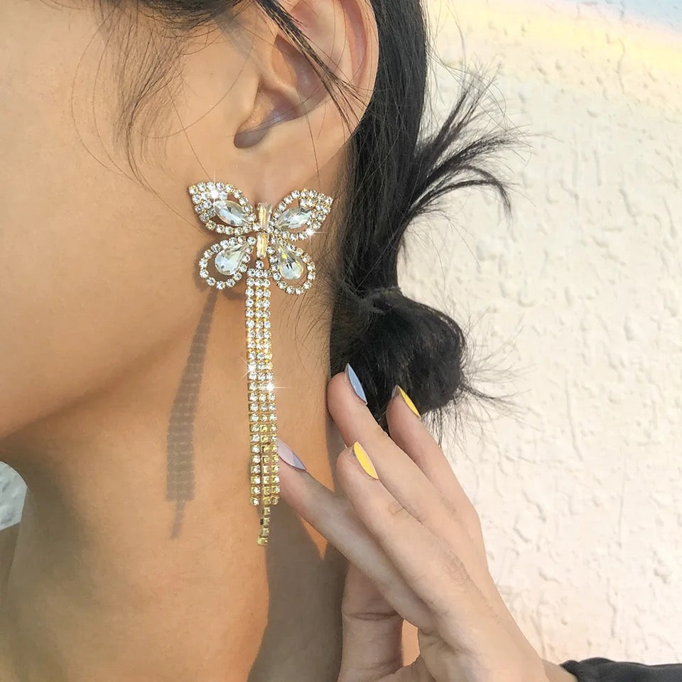 Butterfly Tassel Earrings
