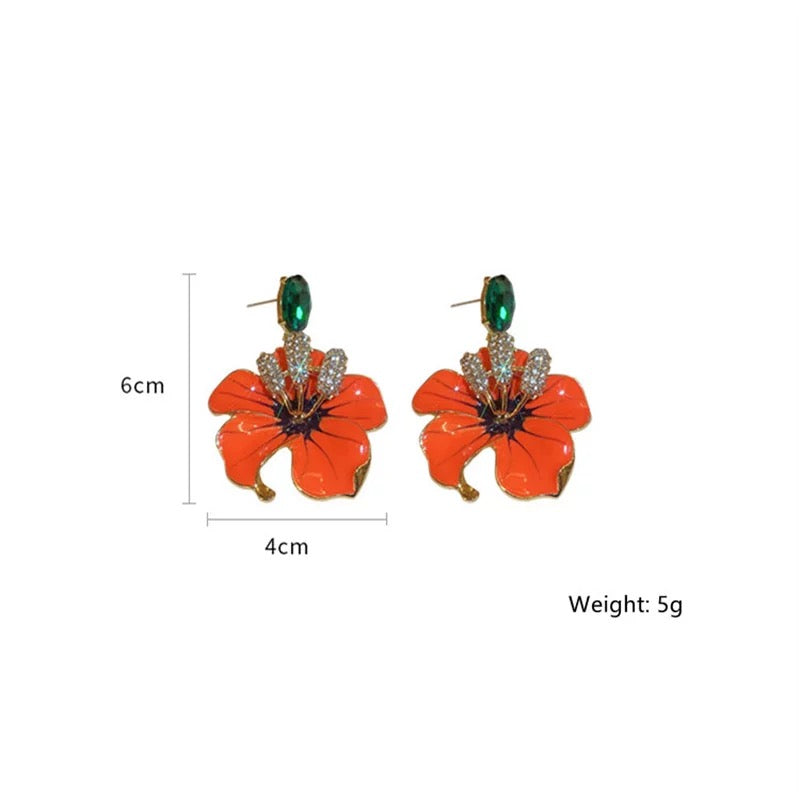 Korean Flower earrings