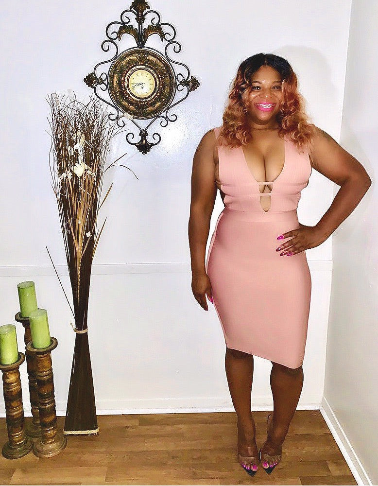 Pink Bandage dress