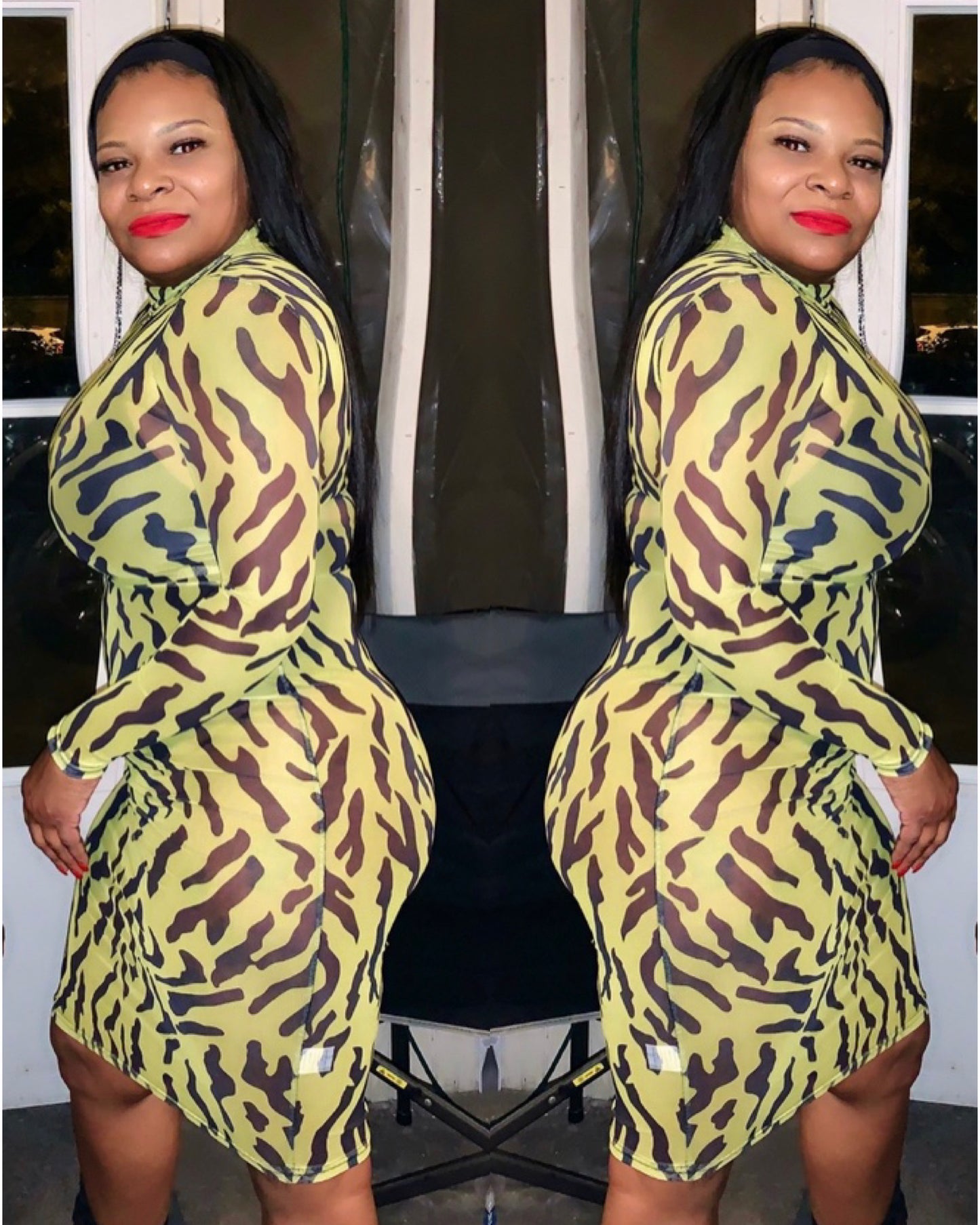 Lime “Mesh” Dress