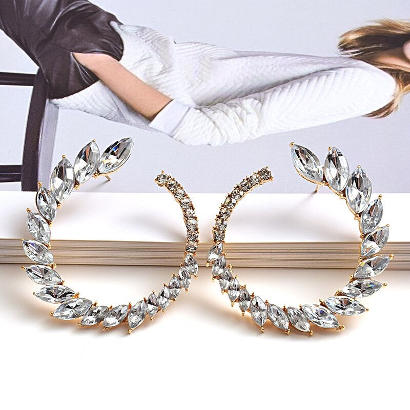 Round Leaf Earrings