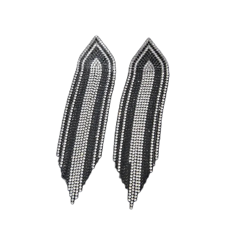 Black Tassel Earrings
