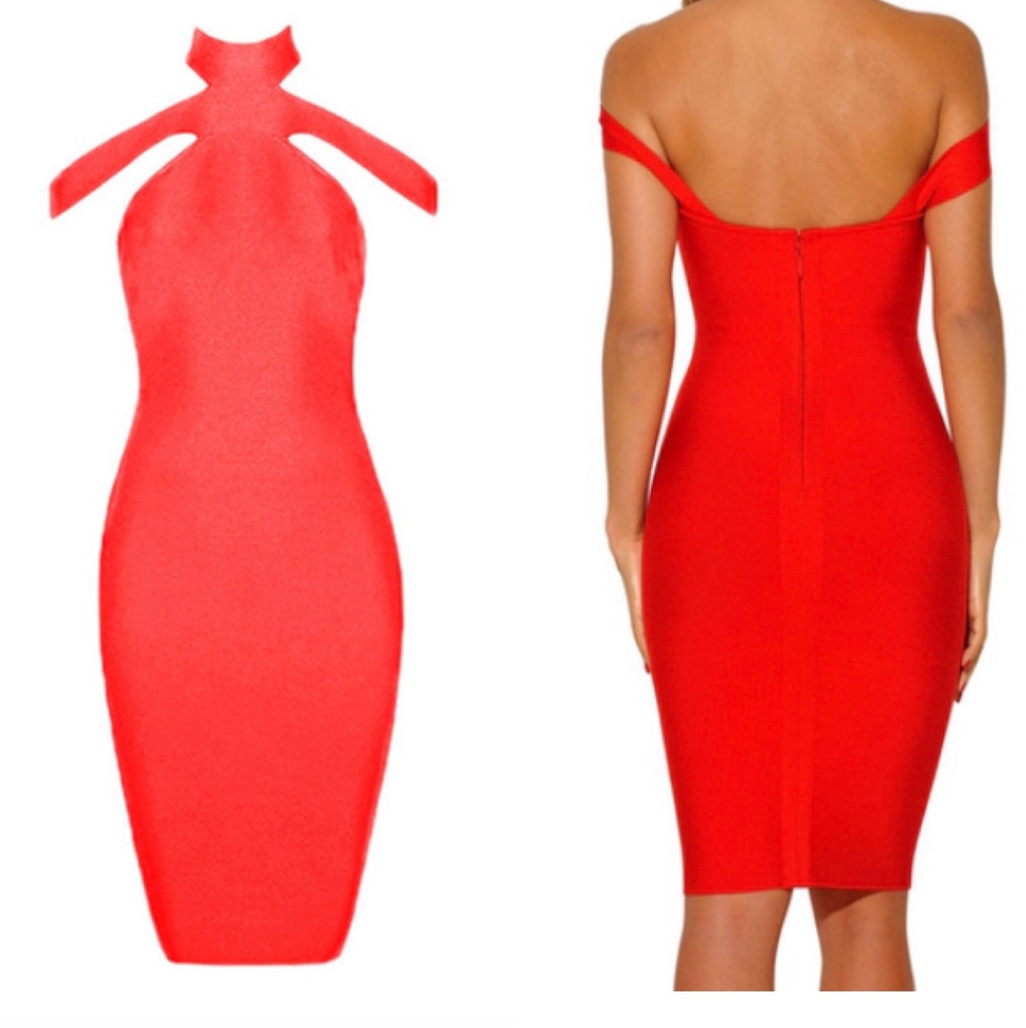 Red Bandage dress