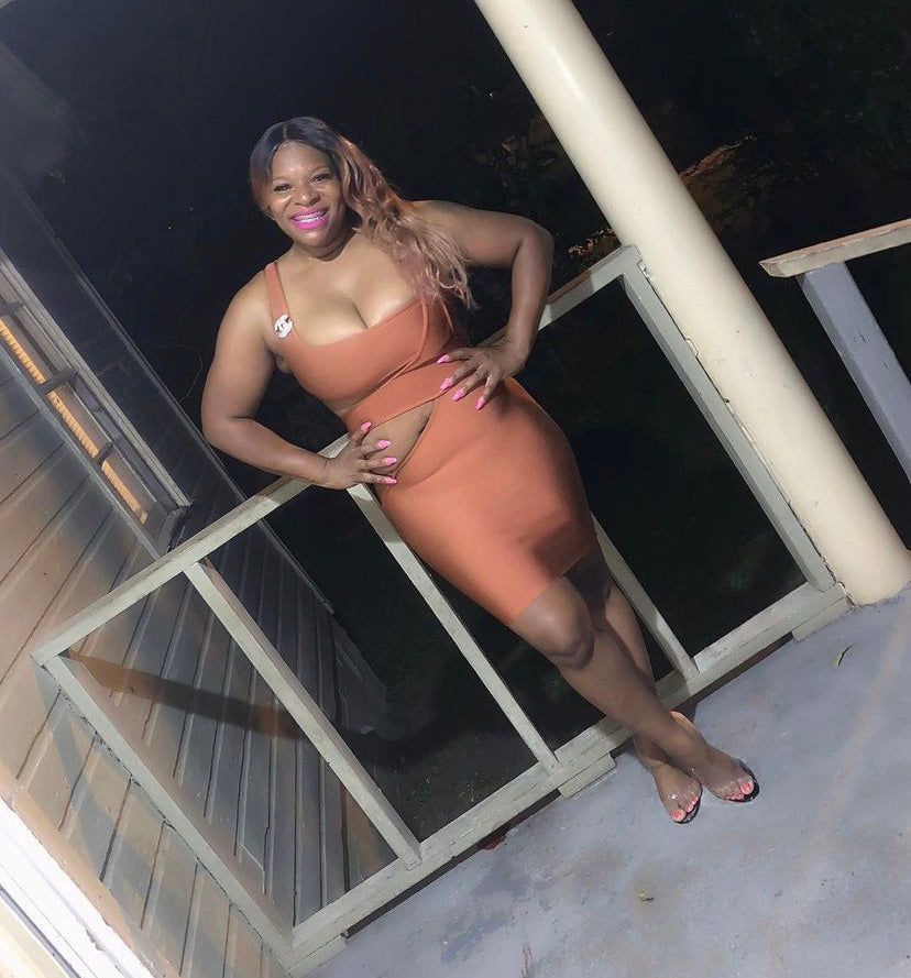 Cut Out Bandage Dress