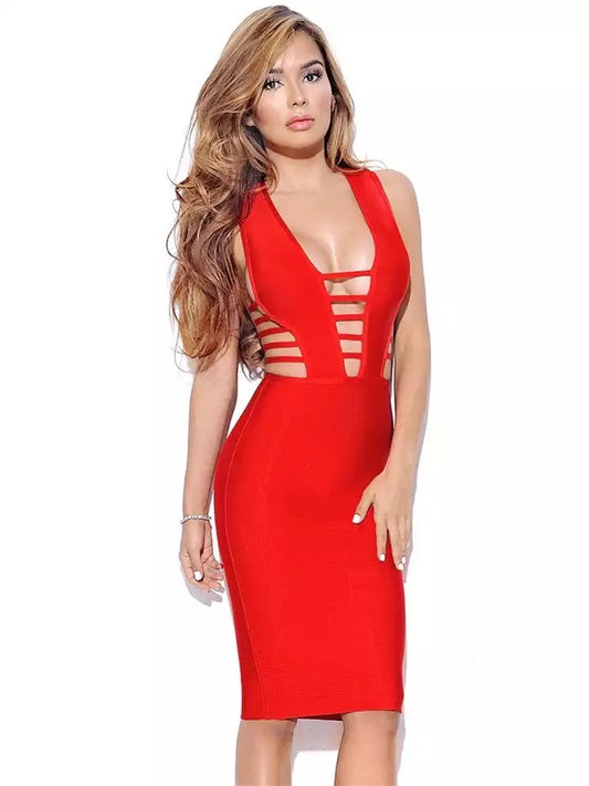 Red Bandage dress