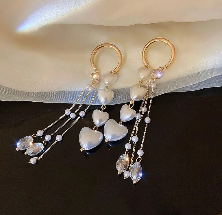 Heart Crystal Earrings