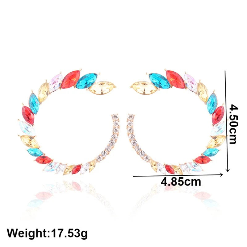 Round leaf Earrings