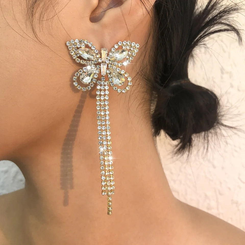 Butterfly Tassel Earrings