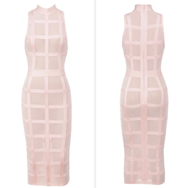 Bandage “mesh” dress