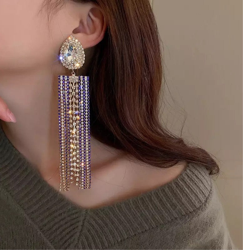 Earrings “Water Drop” Blue