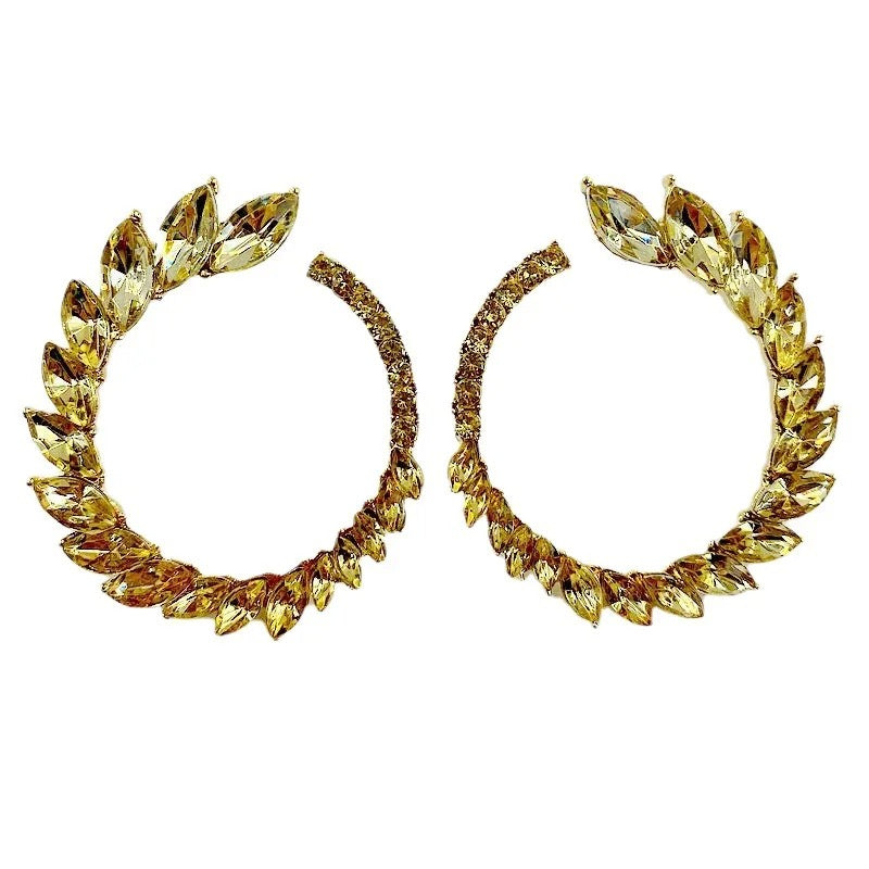 Round Leaf Earrings