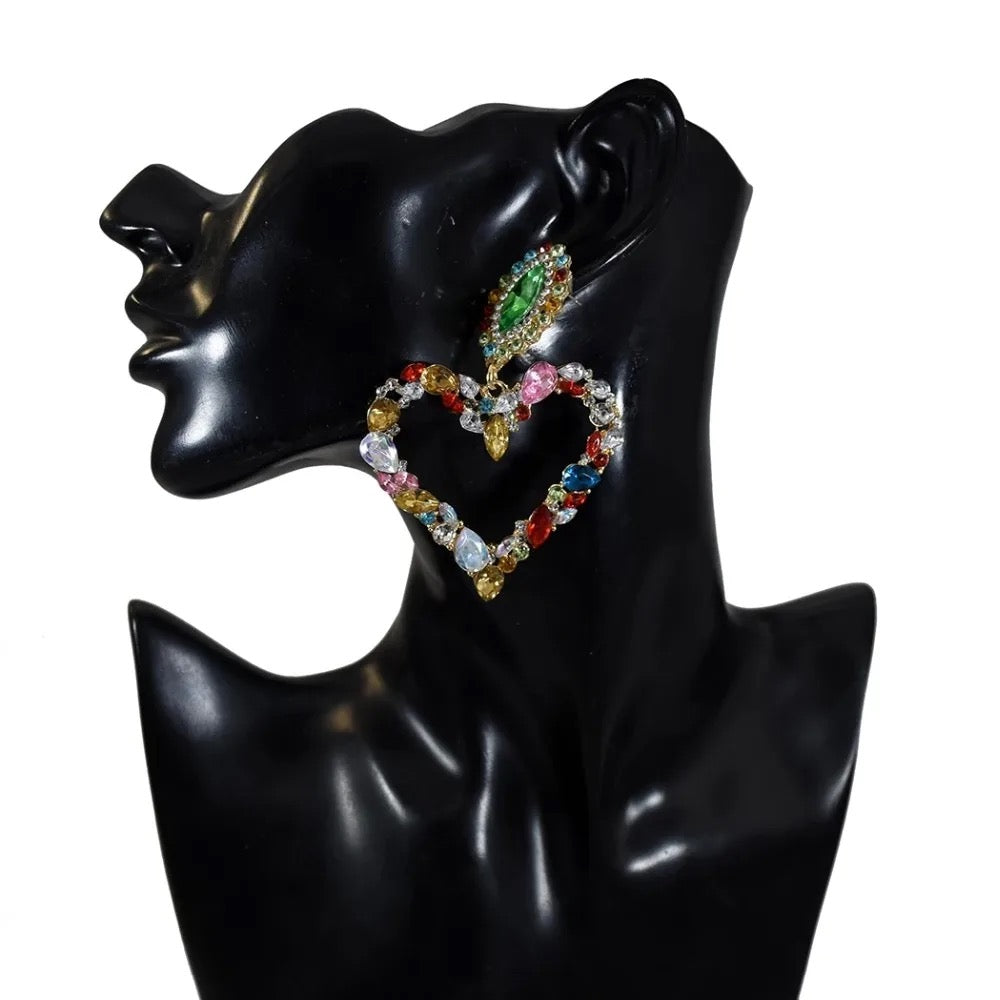 Heart Drop Earrings