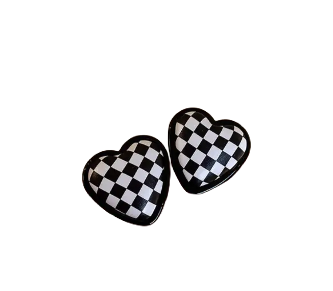 Checkerboard earrings