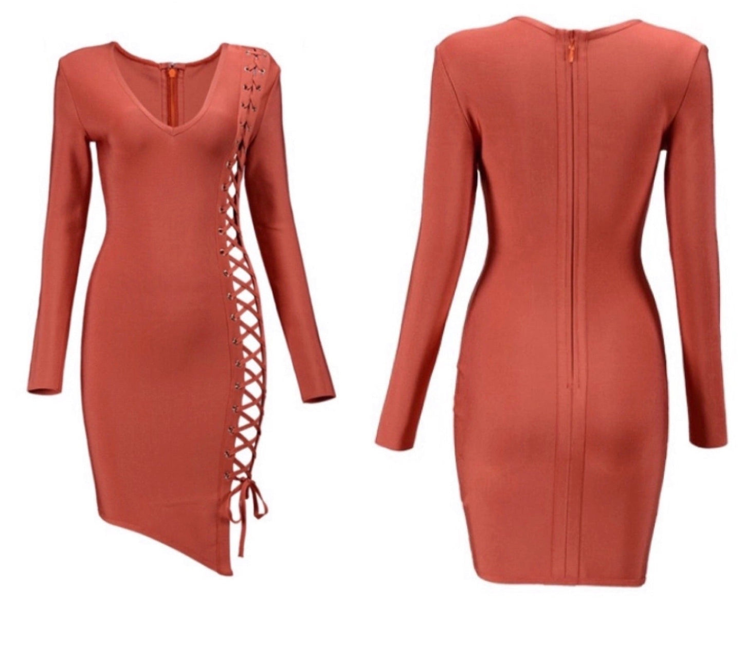 Long sleeve Bandage Dress