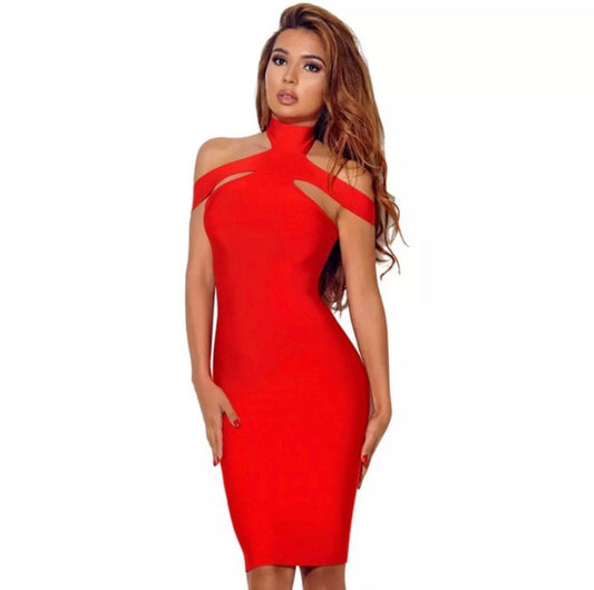 Red Bandage dress