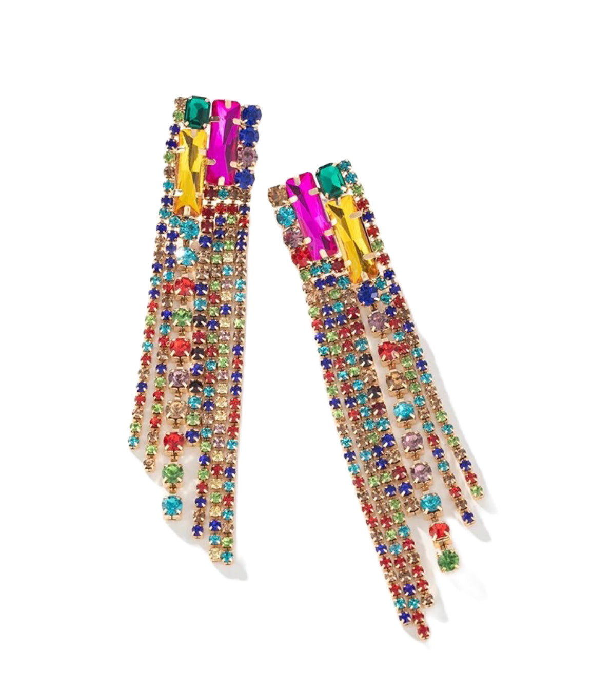 Multi tassel earrings