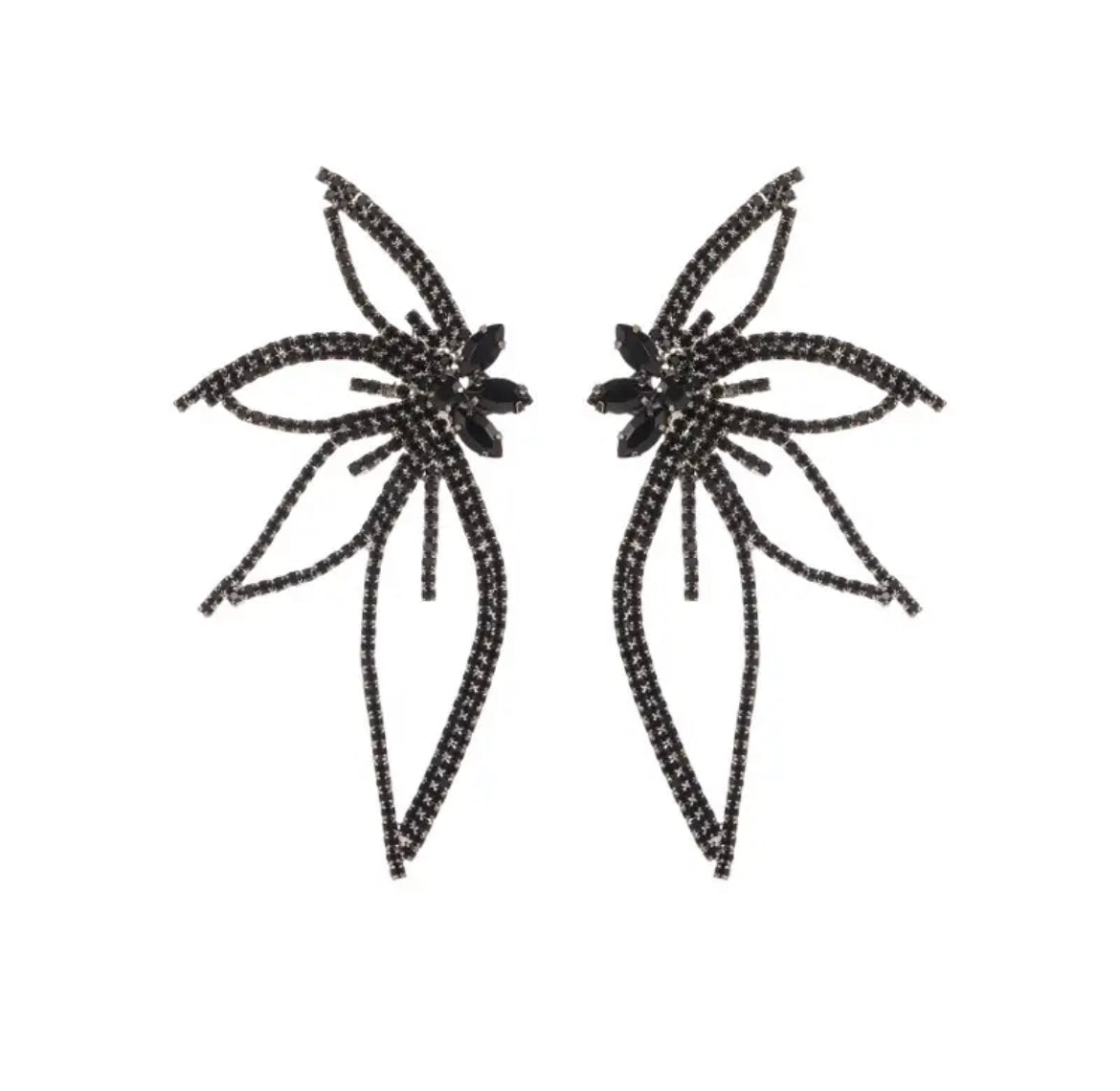 Black Butterfly Earrings