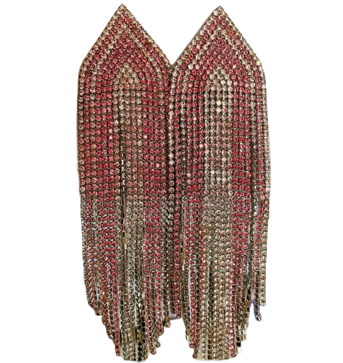 Pink Tassel Earrings