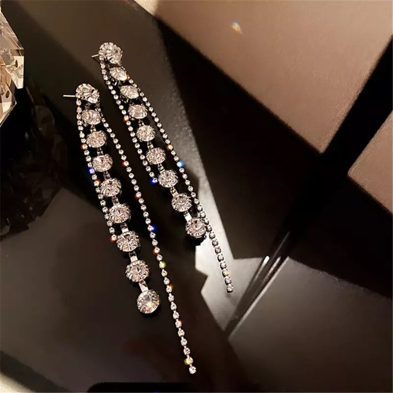 Rhinestone Drop Earrings
