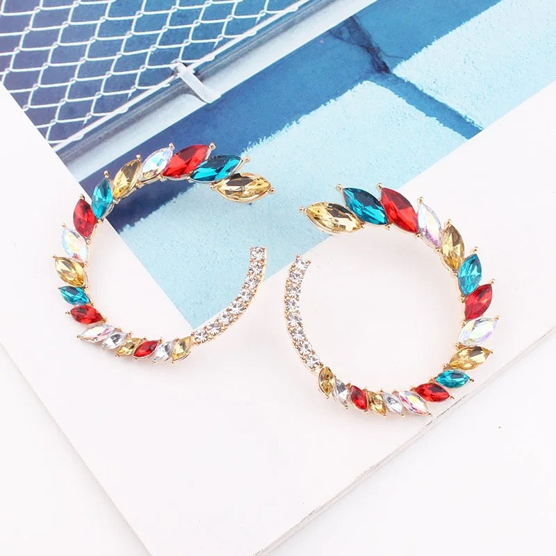 Round leaf Earrings