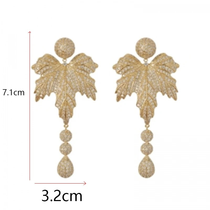 Gold leaf Earrings